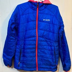 Columbia Titanium Puffer Jacket in Blue and Pink